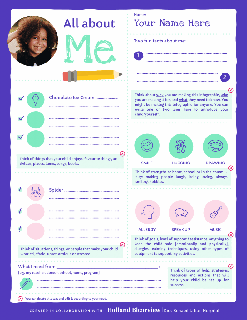 piktochart holland bloorview infographic template