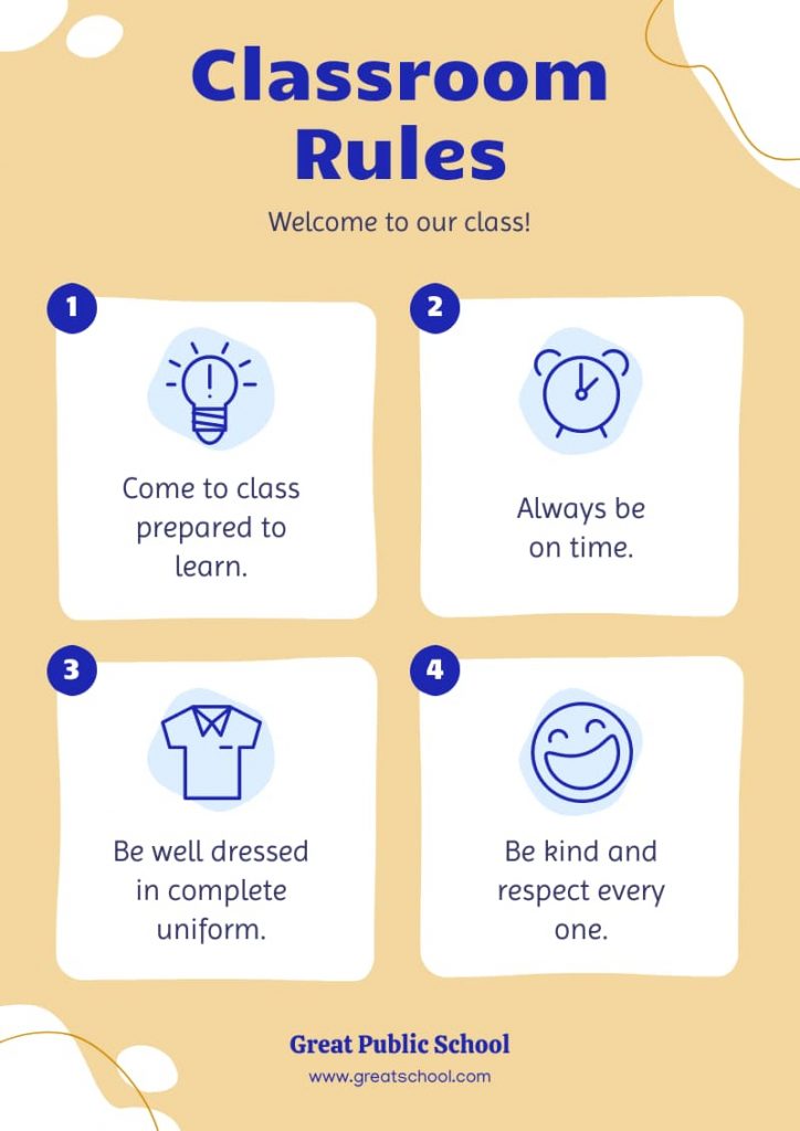 peraturan kelas, template peraturan kelas