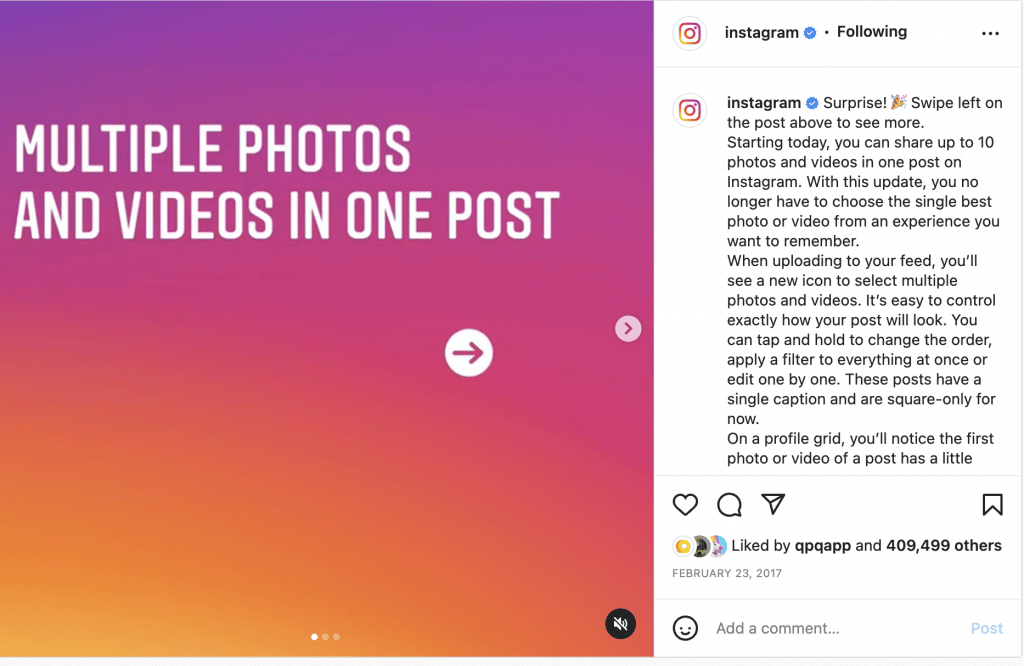 long-form video to carousel posts