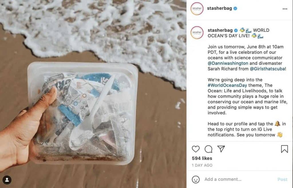 example of adapting content on Instagram when repurposing
