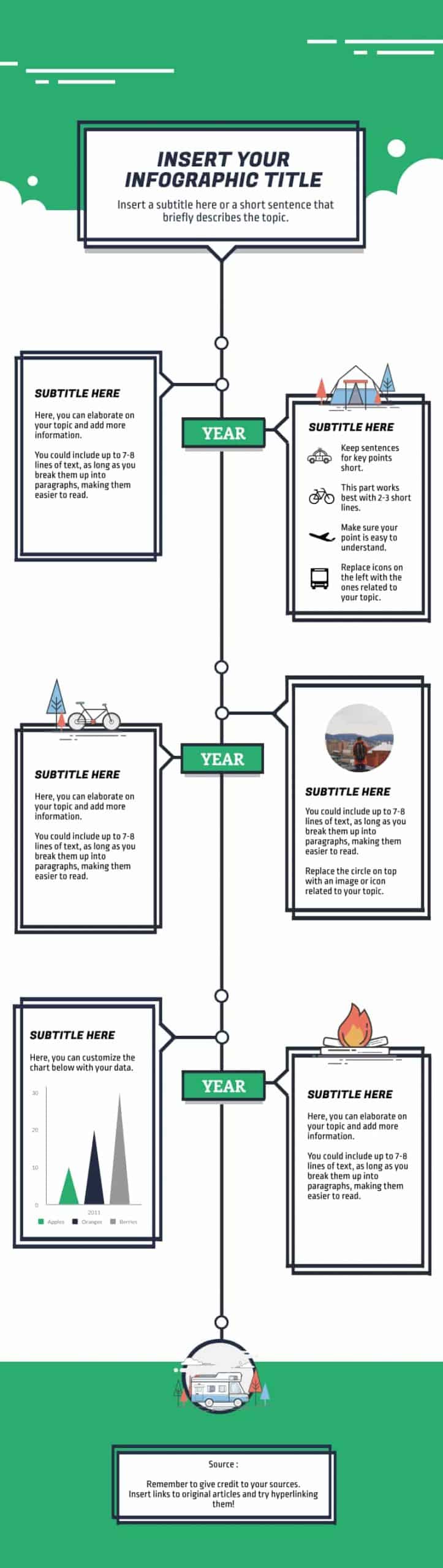 timeline infographic template