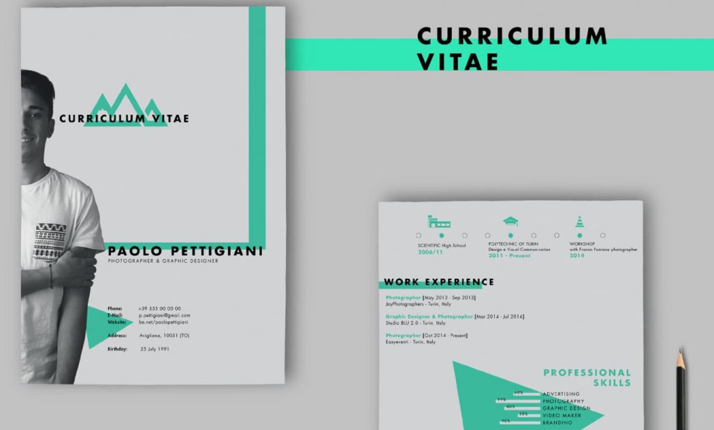 example of a resume with lots of white space