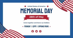 Memorial Day Celebration Facebook Post