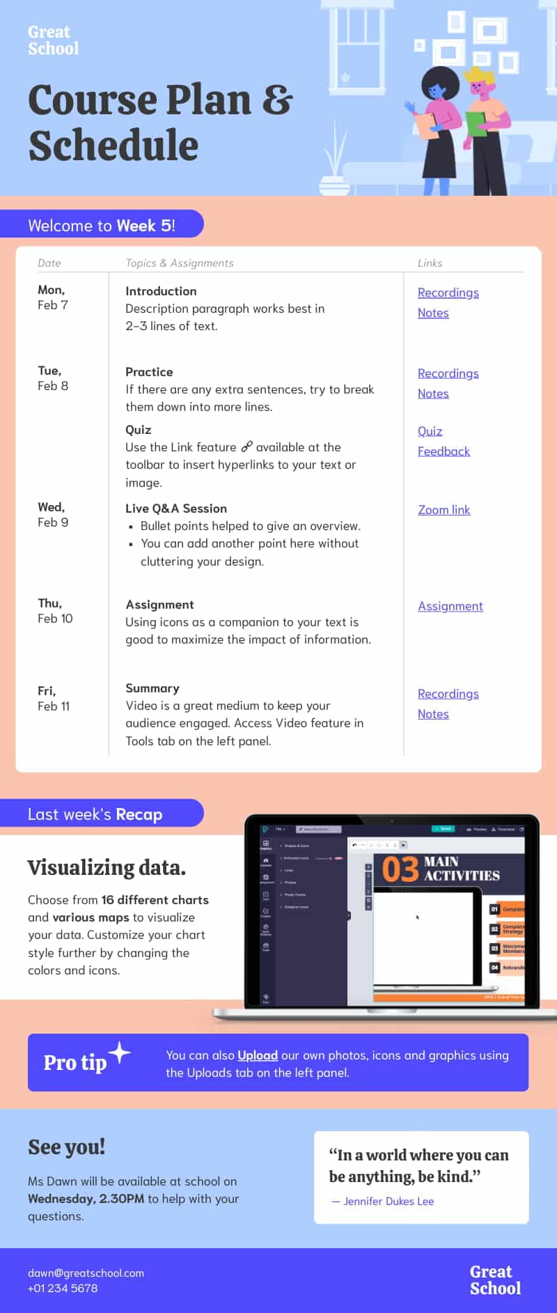 course plan template