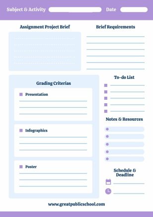 Printable Brief Worksheet