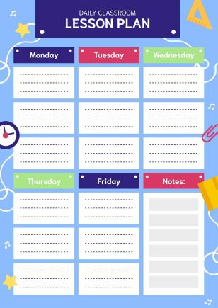 Daily Lesson Plan Template