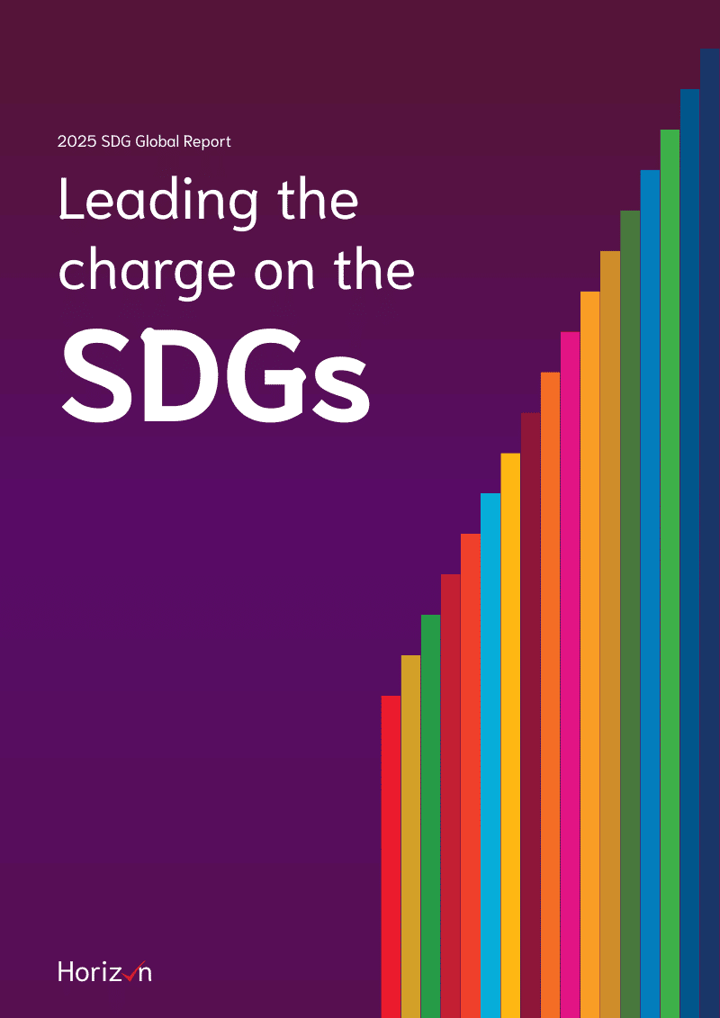 SDG report template cover for long reports and feasibility reports