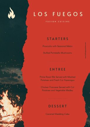 Elegant Dinner Menu