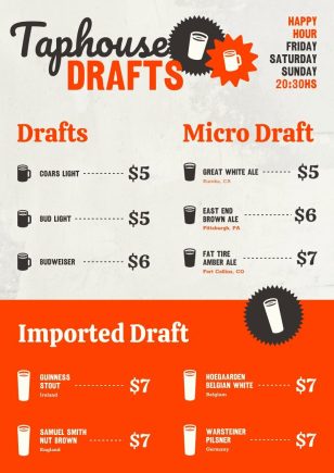 Beer Menu