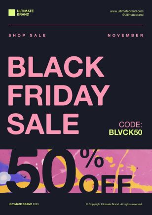 Minimalist Black Friday Poster