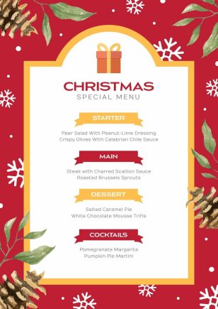 Christmas Menu