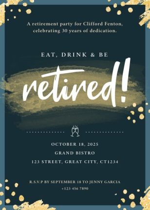 Retirement Party Invitation