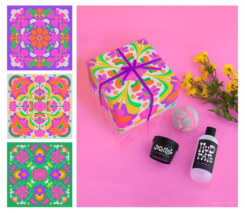 packaging design with botanical patterns expected in 2023 graphic design trends