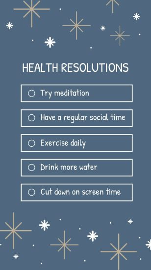 Health Resolutions Instagram Story