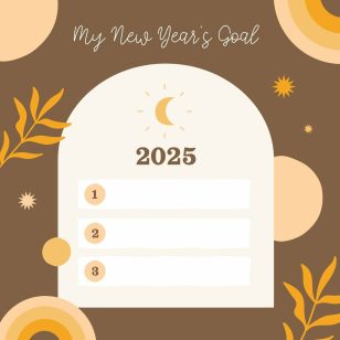 New Year Goals Instagram Post