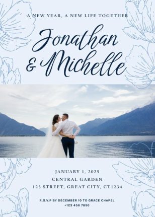 New Year’s Eve Wedding Invitation