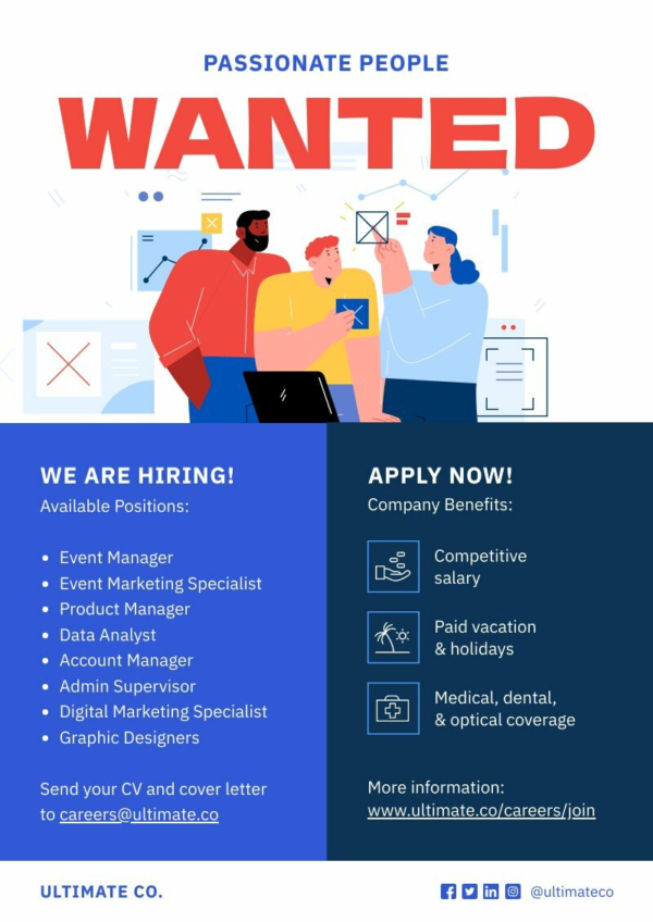 Creative Job Hiring Poster