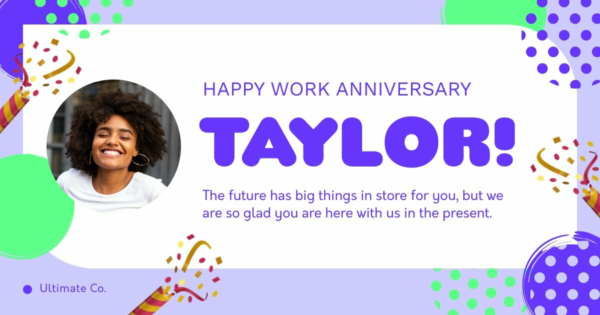 Work Anniversary Congratulations Facebook Post