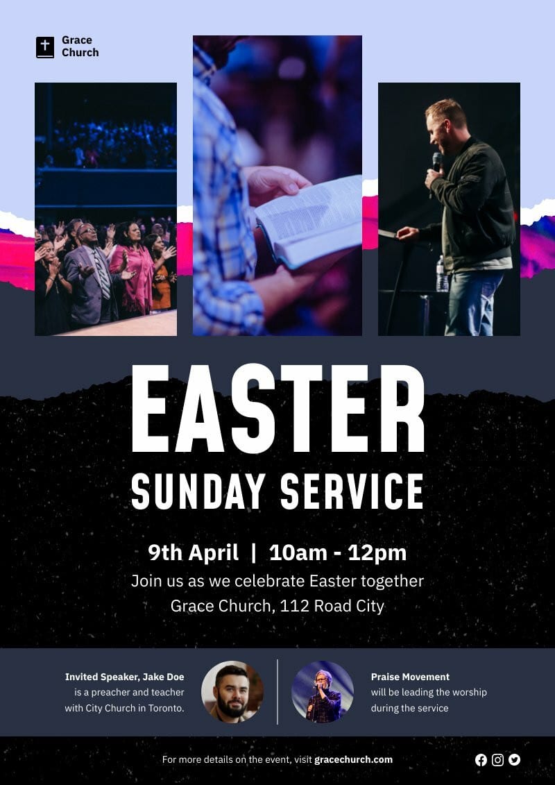 easter church flyer