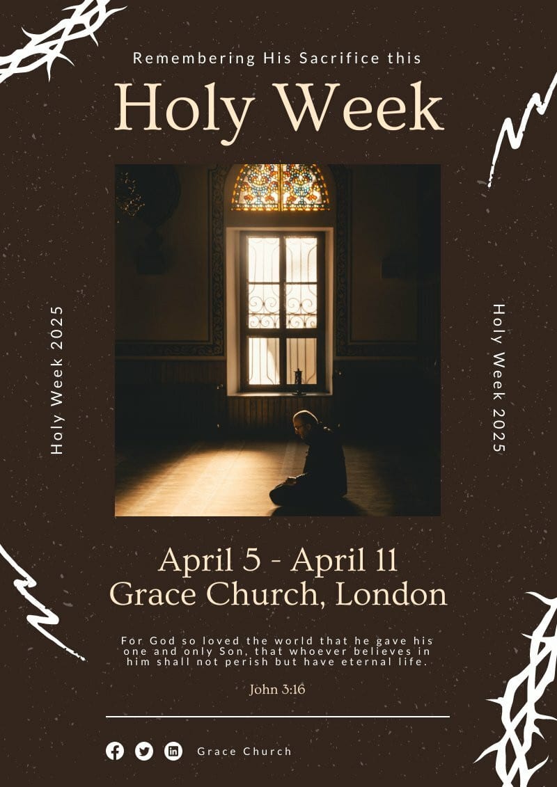 holy week poster