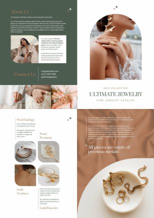 Minimalist Jewelry Bifold Brochure