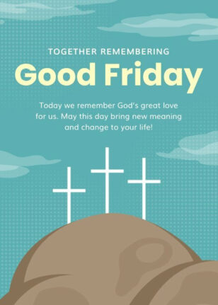 Minimalist Good Friday Greetings