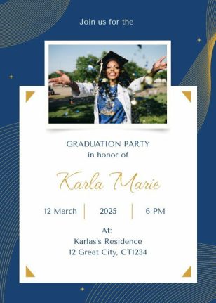 Modern Graduation Invitation Maker