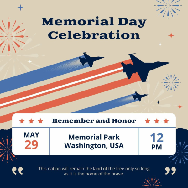 Memorial Day Activities Instagram Post