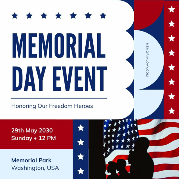 Memorial Day Events Instagram Post