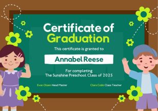 Nursery Graduation Certificate