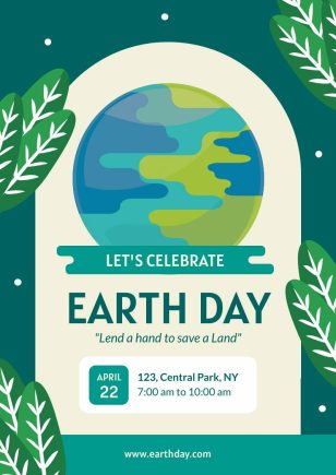 Modern Earth Day Flyer