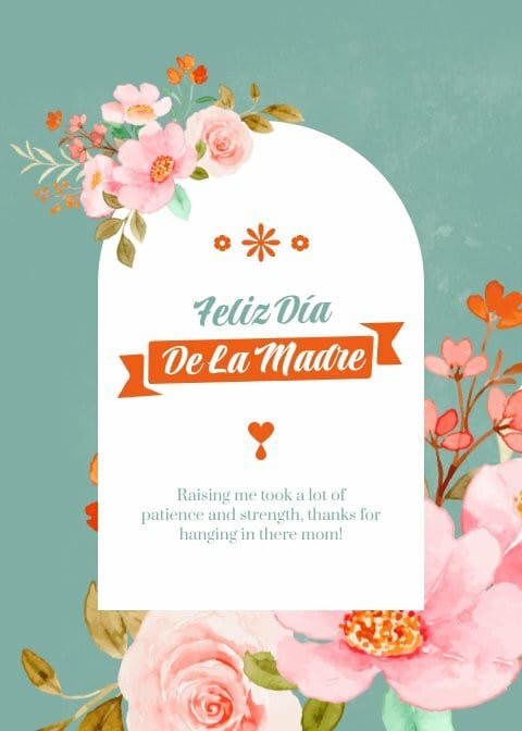 feliz dia de la madre