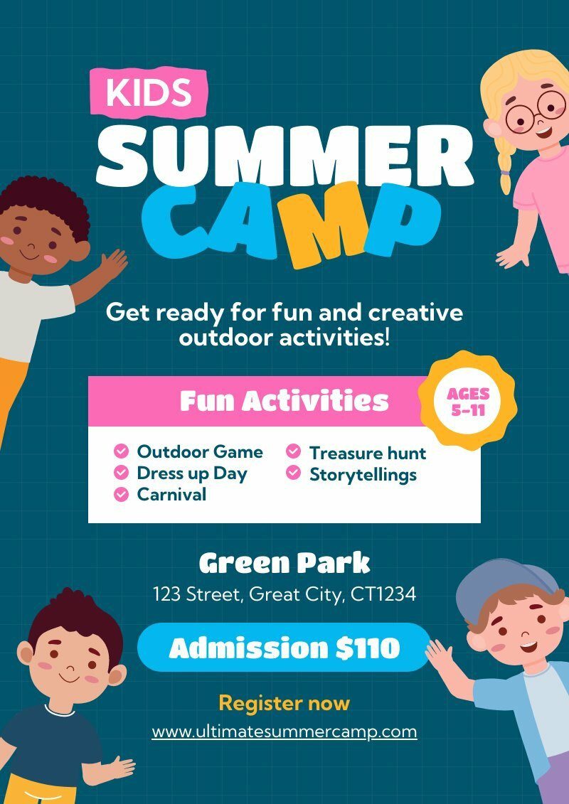 summer craft poster design