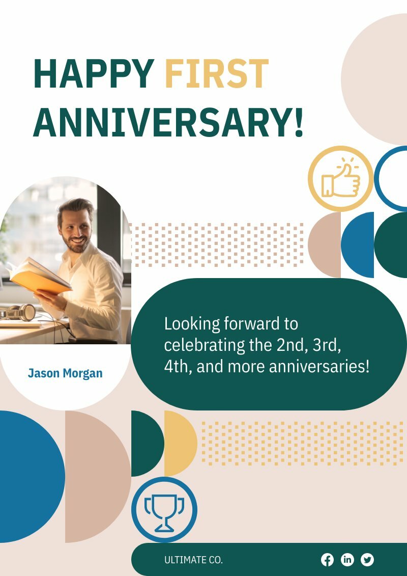 internal announcement template to celebrate remote worker anniversary