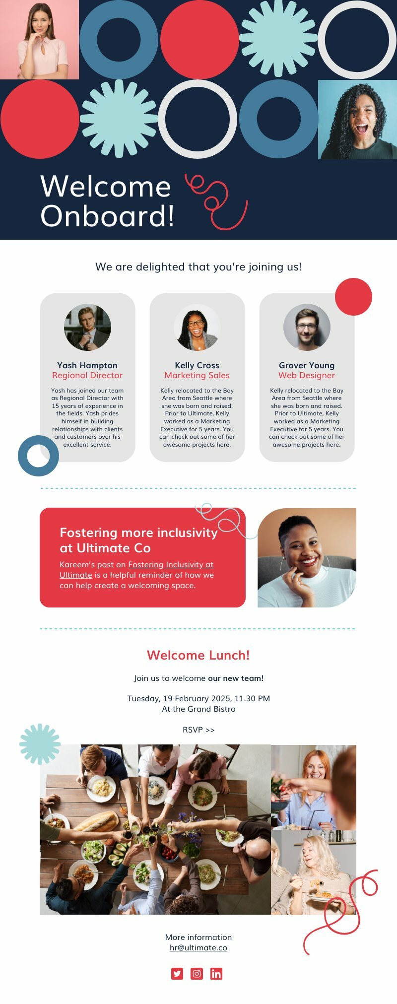 new employee newsletter template you can use to announce new remote team member