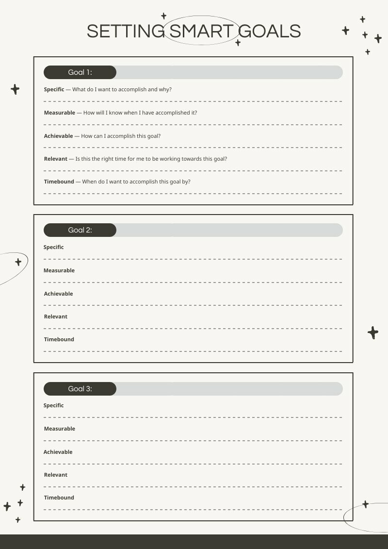 free smart goals template you can edit download and print