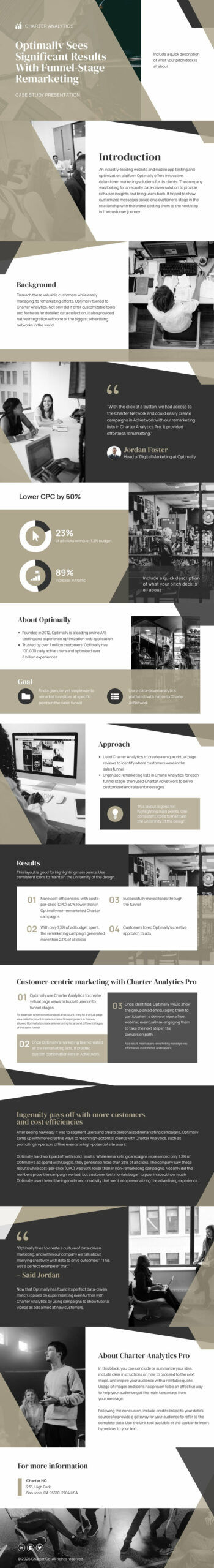 case study presentation template with images you can customize to create your own