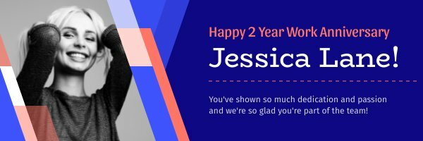 anniversary email banner template for employee anniversary