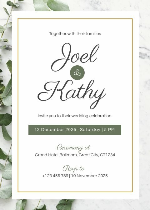 Rustic Wedding Invitation