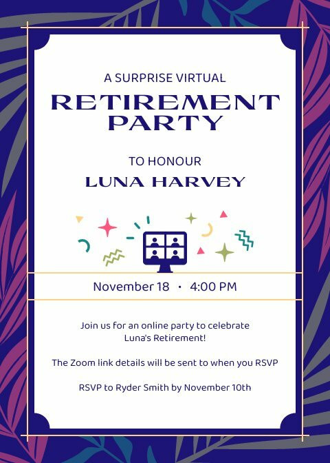 Virtual Retirement Party