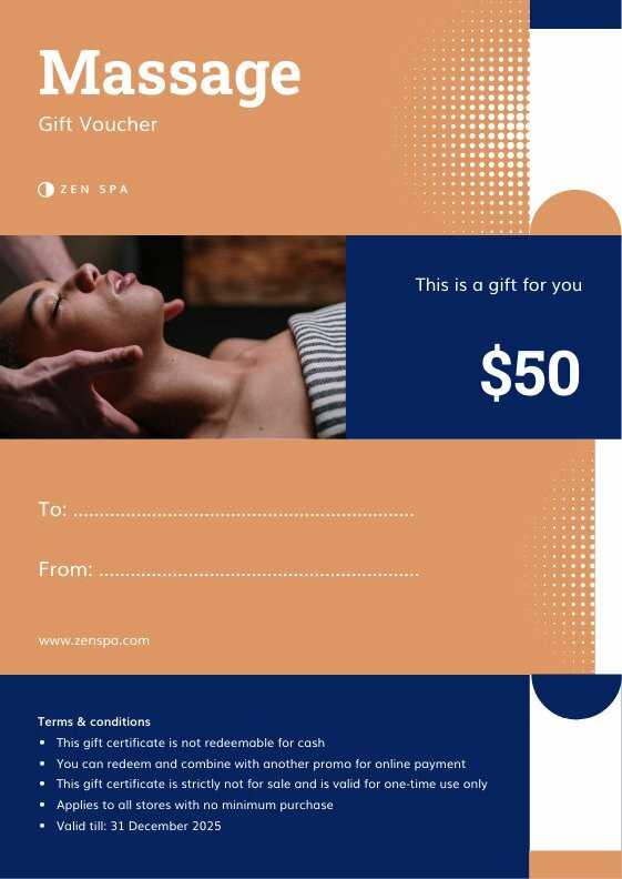 Massage Gift Card