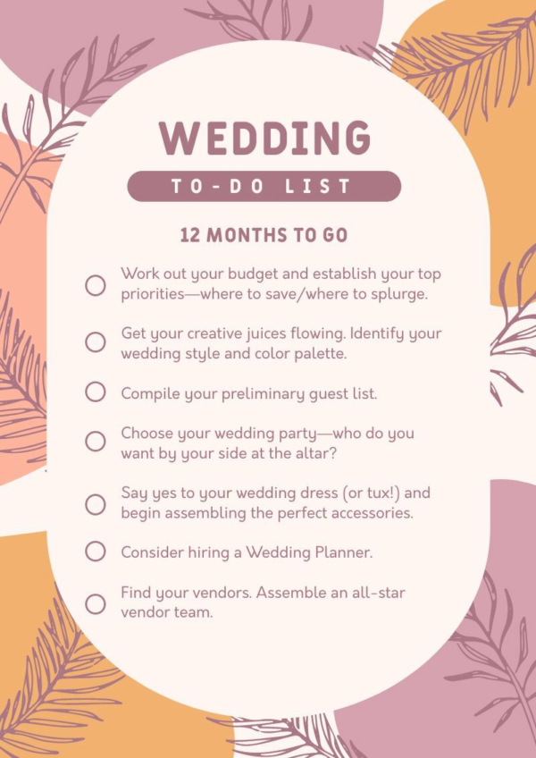 Wedding To Do List