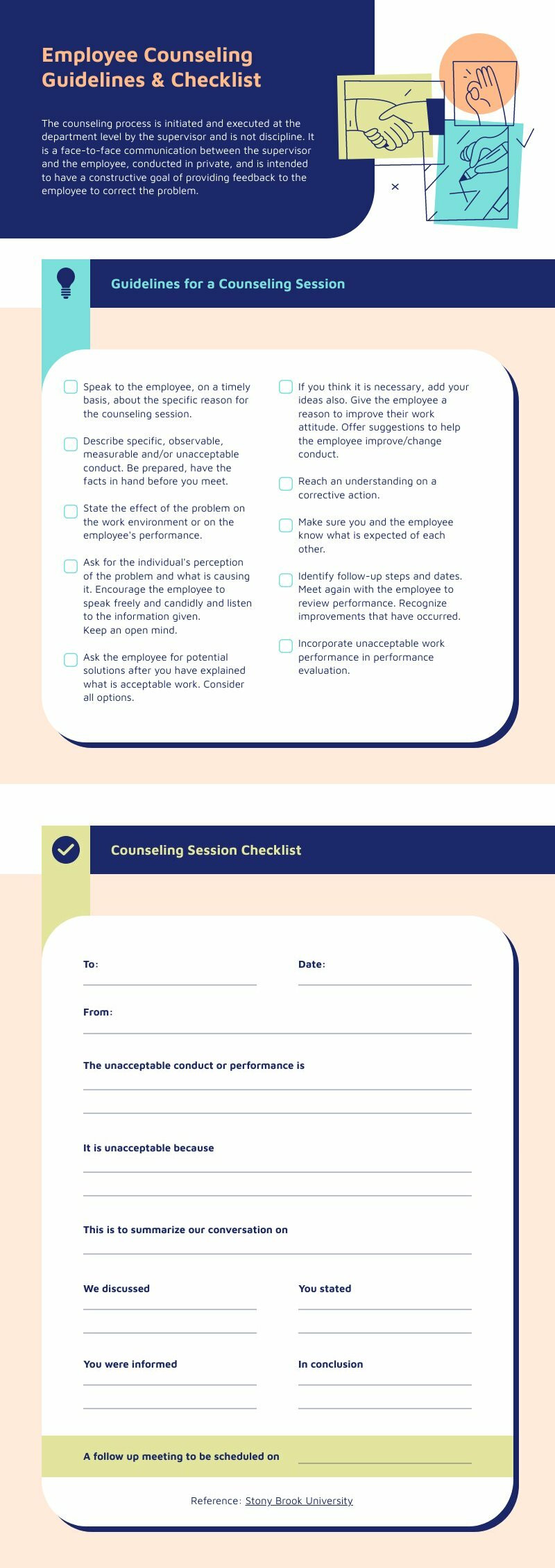 employee counseling checklist template to measure employees work performance