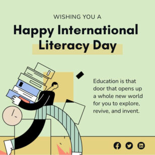 International Literacy Day Instagram Post