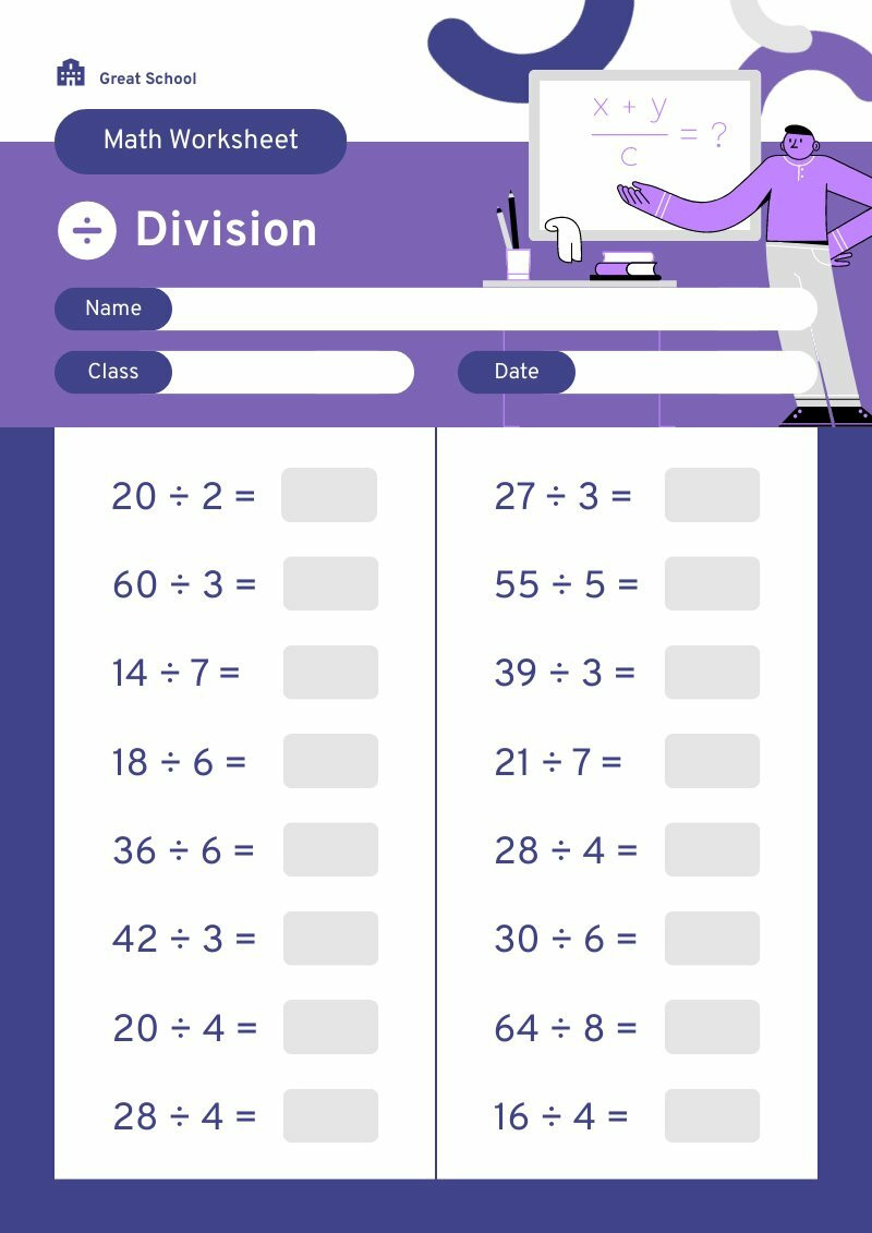 Division Worksheet