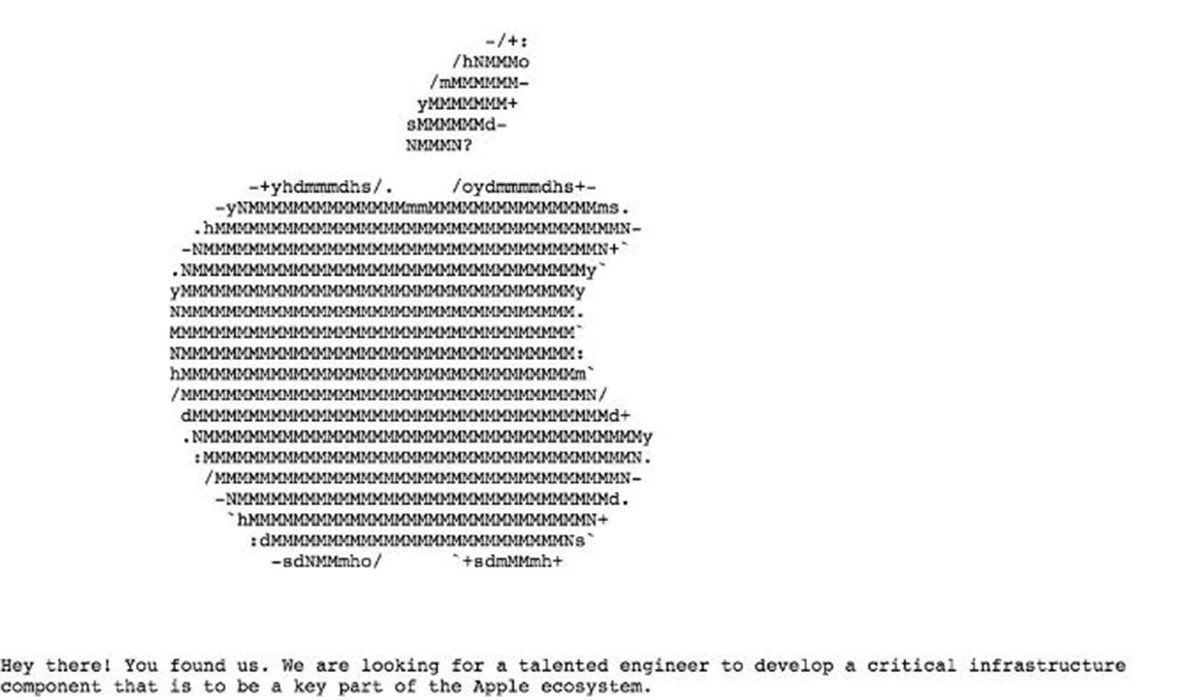 apple got most reputable developers through their hidden code job posting