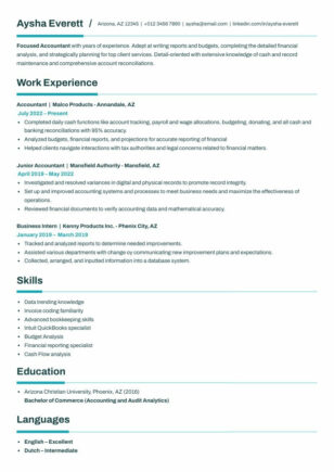 White Simple ATS Resume