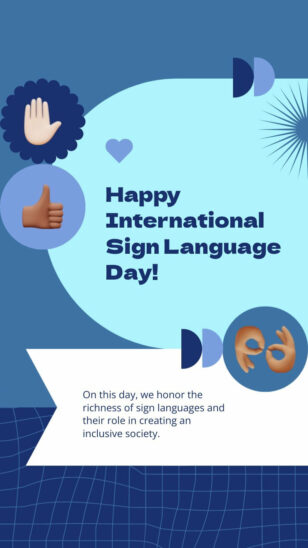 Sign Language Day Instagram Story