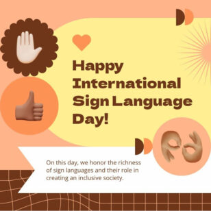 Sign Language Day Instagram Post