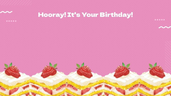 Pink Birthday Background